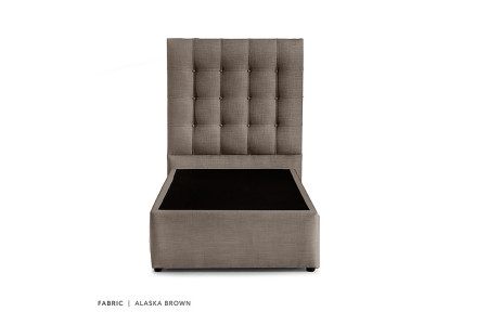 Ariella Bed - Single | Alaska Brown