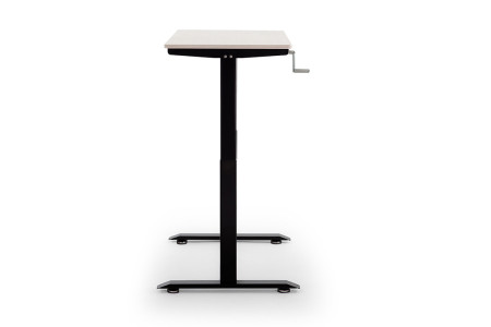 Velocity Height Adjustable Standing Desk - Black & Maple -