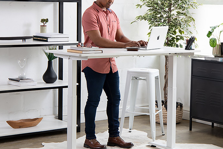 Velocity Height Adjustable Standing Desk - White -