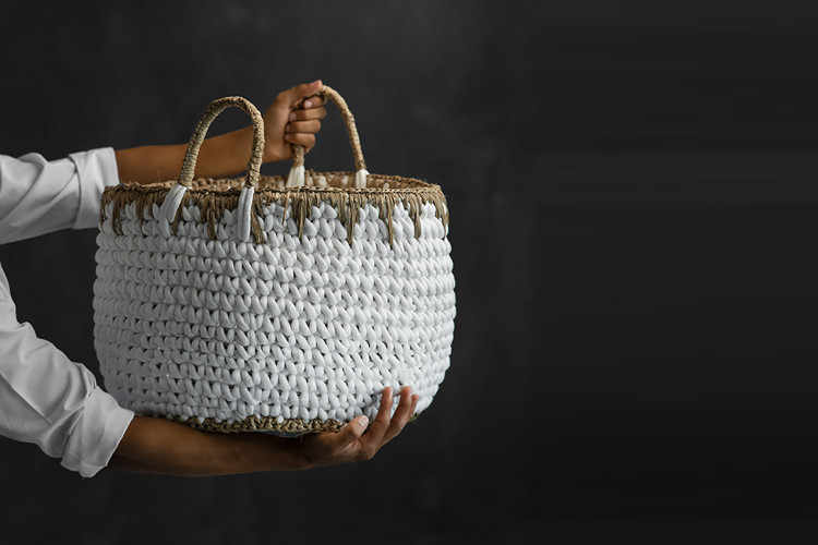Kiman - Large - White & Natural | Baskets | Decor  -