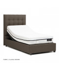 Adjustable Bed Single XL - Alaska Brown -