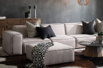Jagger Modular - Grand Corner Couch with Ottoman - Taupe -