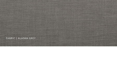 Gemma Three Quarter Headboard | Alaska Grey