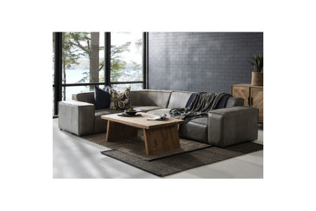 Jagger Leather Modular Corner Couch Set 