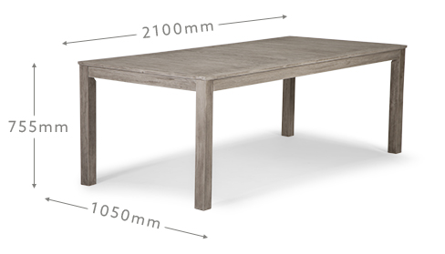 Capri Dining Table Patio Tables, Outdoor Dining Table Dimensions
