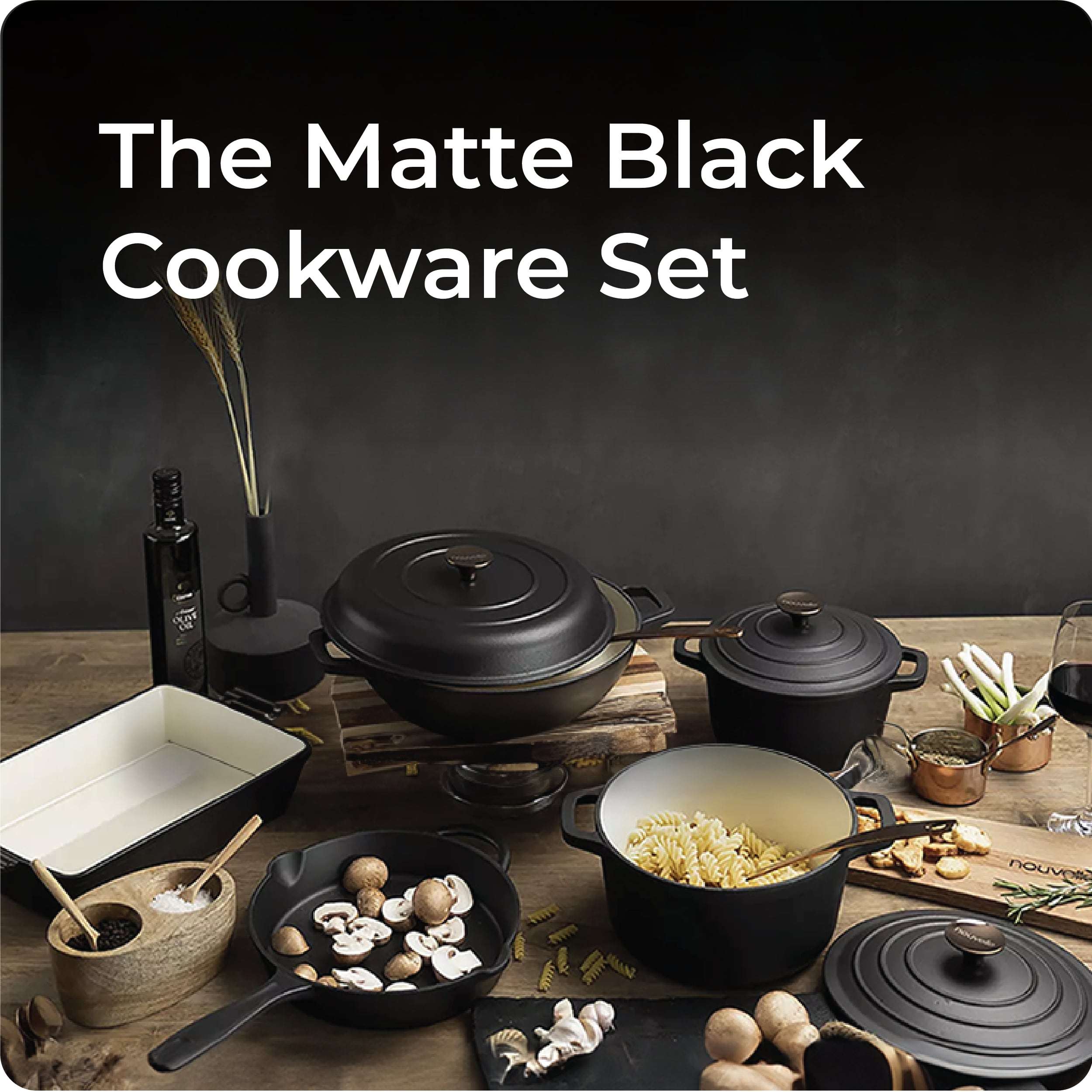matt black cookware cielo_matt_black_cookware