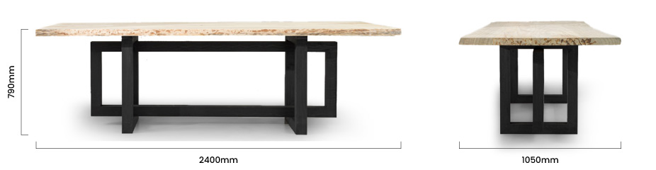 Dax Live Edge Dining Table For Sale | Cielo