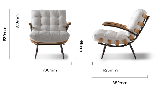 cielo_fidel_armchair_oyster_dimensions