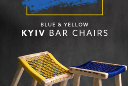 Introducing the Blue and Yellow Kyiv Bar Chairs